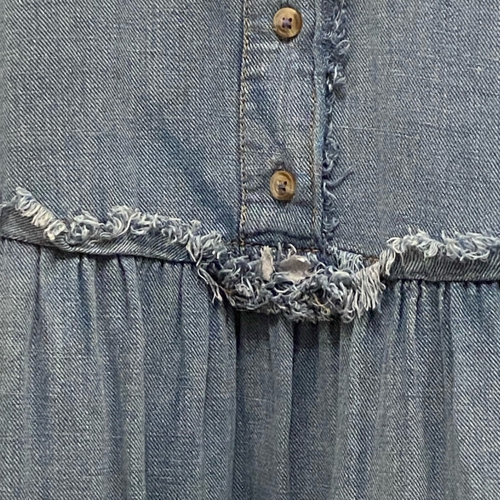 ANTHROPOLOGIE The Bettina Denim Dress Women's LP - Picture 9 of 10